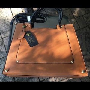 NWT Lionel purse - Vegan - brown / black